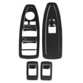 thumbnail image 3 of Window Lifting Framefor BM,4pcs Carbon Fiber Style Carbon Fiber Style Window Lifting Frame Window Lift Switch Frame Maximized Efficiency, 3 of 5