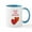 White/Blue Inside, variant on CafePress - Mahjong Mugs - 11 oz Ceramic Mug - Novelty Coffee Tea Cup