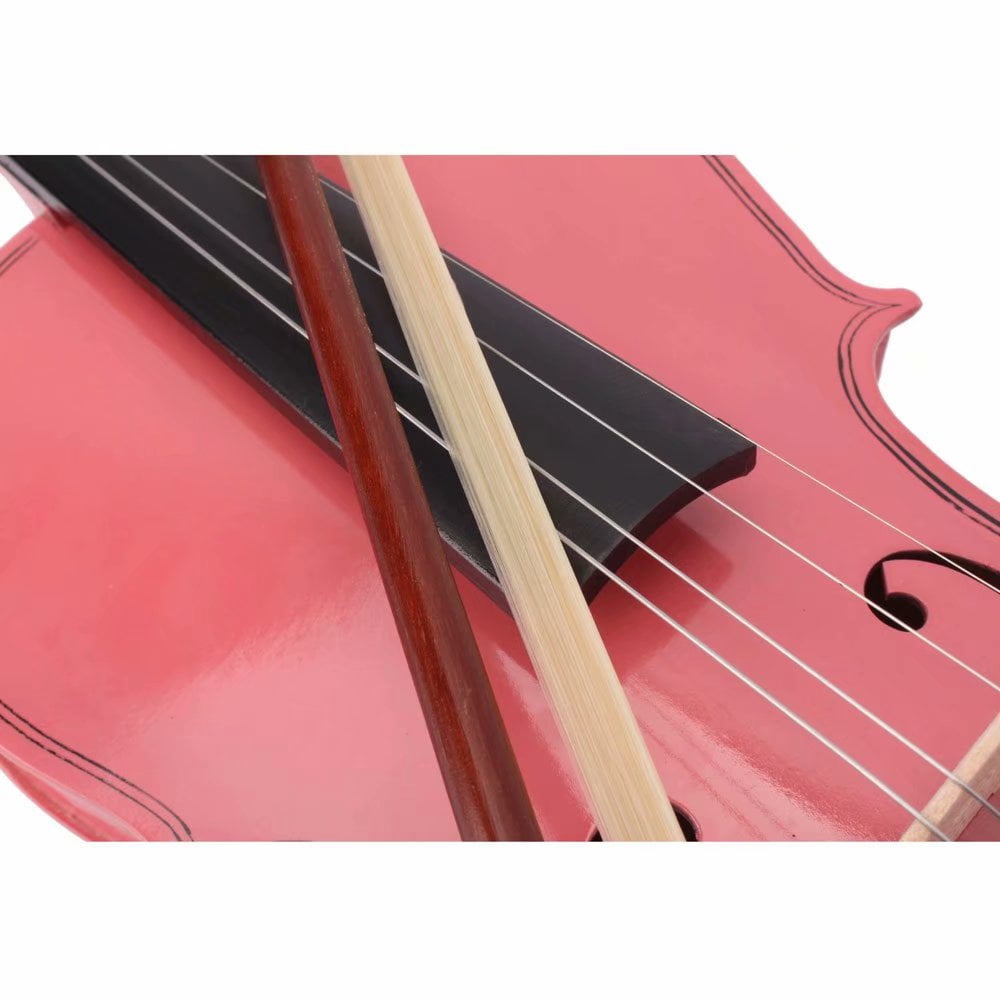 IVV New 4/4 Acoustic Violin With Case Bag /Bow /Rosin , Pink