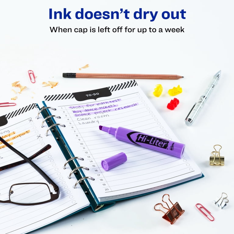 Hi-Liter Desk-Style Highlighters, Purple, Single photo 5