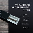 thumbnail image 3 of Garland Metal Twist Pen: USA-made, durable Cerakote, refillable, classy gift box. Gun Metal Blue, 3 of 10