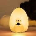 thumbnail image 1 of Squirrel Kids Night Light, Cute Silicone Baby Night Light with Touch Control, Squishy Portable Rechargeable Led Animal Nusery Lamp for Toddlers Room, 1 of 5