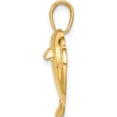thumbnail image 2 of 14K Yellow & Rhodium W/Rhodium Double Dolphin Heart Pendant (Width 25.24) (Length 23.4) - Jbsp, 2 of 5