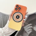 thumbnail image 1 of Magnetic iPhone 14 Pro Max Case [Compatible with MagSafe], Cute Gradient Color Case for Women & Men, Soft TPU Shockproof with Camera Lens Protector Case for iPhone 14 Pro Max, Orange+Yellow, 1 of 7