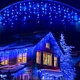 thumbnail image 1 of Cortina de luces Led de carámbano para decoración navideña, guirnalda de calle para exteriores, casa, invierno, boda, Año Nuevo, 2023, 2024 V, UE, 220, 1 of 4