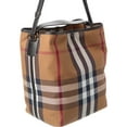 thumbnail image 3 of Burberry Check Canvas & Leather Tote, Brown, 3 of 4
