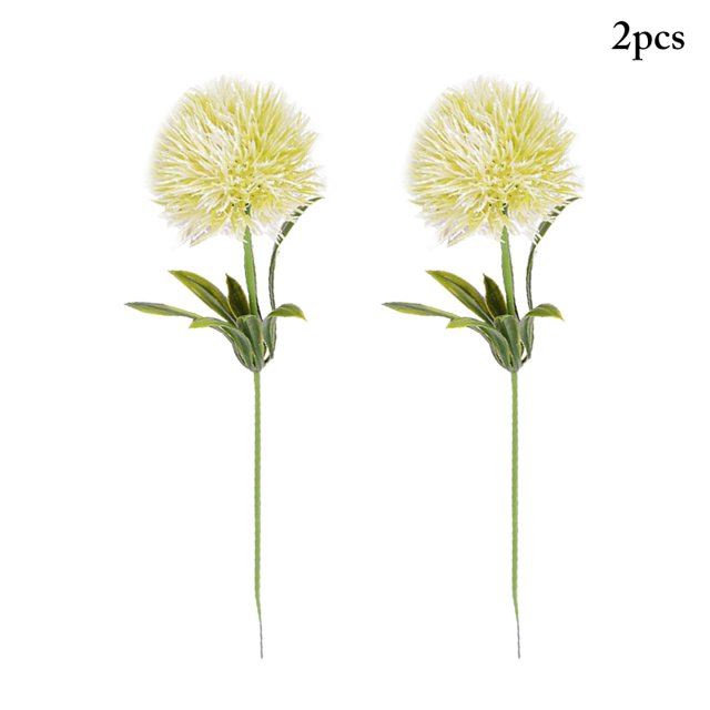 Coofit Artificial Dandelion Realistic Decorative Artificial Flower Fake Flower for Vase