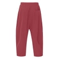 thumbnail image 5 of Men's Casual Harem Pants Breathable Loose Fit Summer Trousers Comfortable Daily Wear Versatile Basic Style Lightweight Relaxed Beach Yoga Men's Pants Relaxed Fit Lounge Big and Tall, 5 of 7