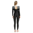 thumbnail image 2 of Lejafay Women's Gymnastics Leotards Long Sleeve Figure Ice Skating Jumpsuit Ballet Dance Leotard Black L, 2 of 5