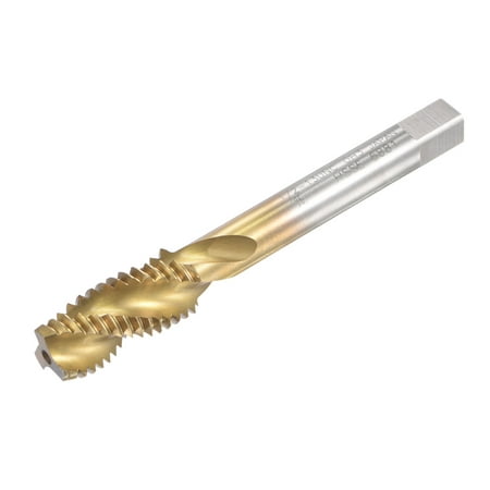 

Uxcell 1/2-13 UNC High Speed Steel Machine 3 Spiral Flutes Thread Tap Titanium Plated