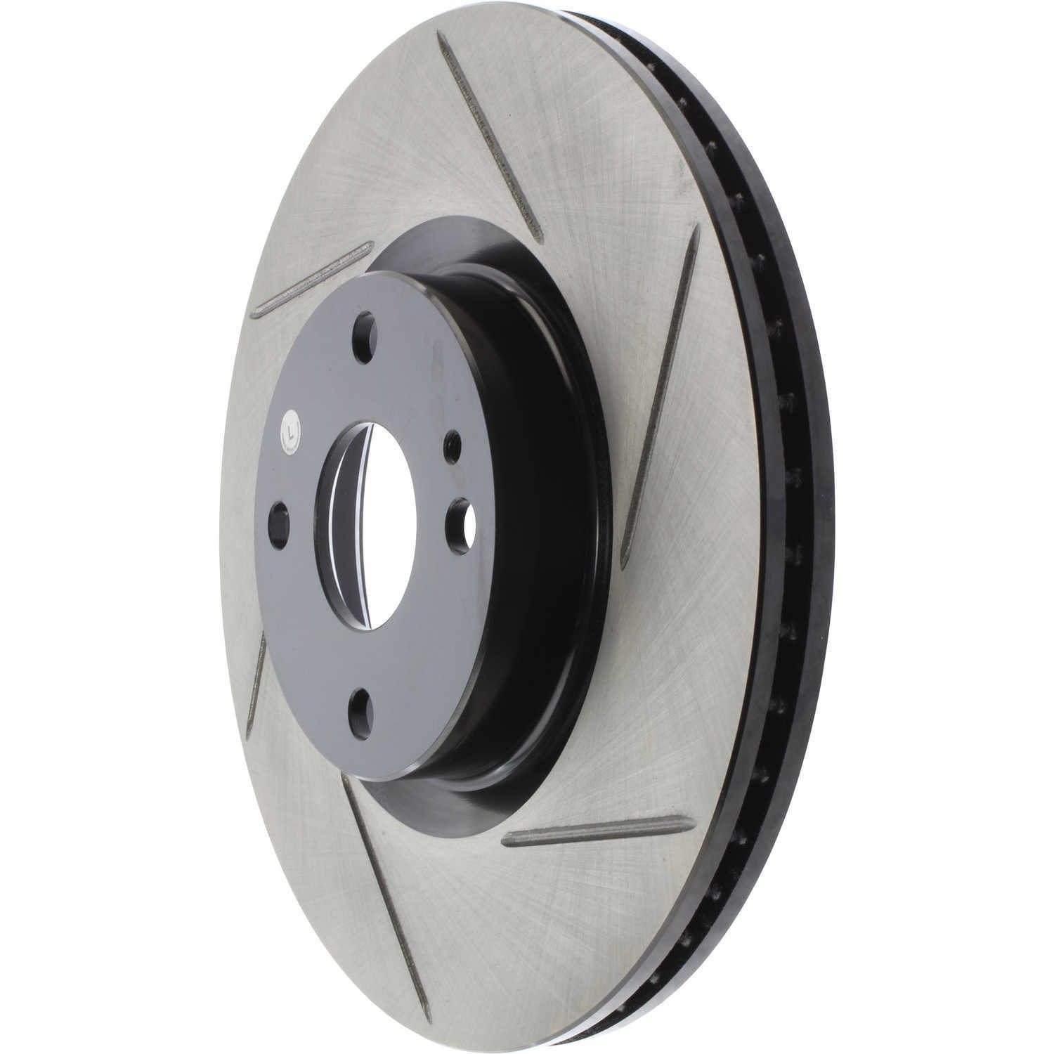 StopTech 126.45092SL Sport Slotted Brake Rotor; Front Left, European style brake pad compounds