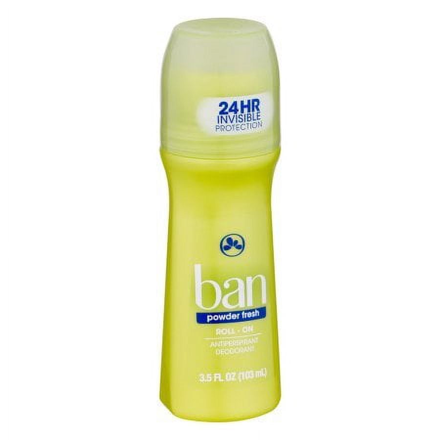 Ban Anti-Perspirant Deodorant Original Roll-On Powder Fresh 3.50 oz (Pack of 6)