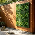 thumbnail image 5 of Lucahom Artificial Hedge Fence, Expandable Faux Leaf Screen Panel, Plastic Faux Greenery Wall, Decorative Plant Privacy Fence for Balcony Garden Patio Indoor Outdoor, 24 x 16 in, 5 of 6