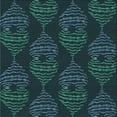 thumbnail image 1 of Ahgly Company Machine Washable Indoor Square Transitional Deep Teal Green Area Rugs, 5' Square, 1 of 7