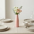 thumbnail image 3 of Unique Bargains Ceramic Bud Flowers Slim Decorative Vase Pink 1.7"L x 1.7"W x 5.9"H, 3 of 6