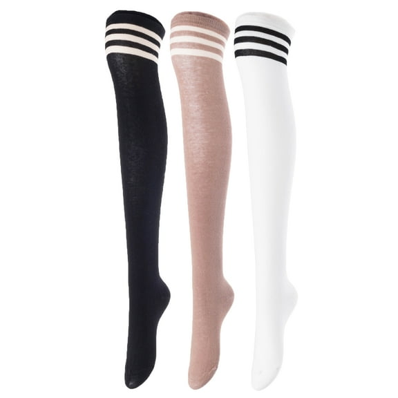 Lovely Annie Women's 3 Pairs Cute Knee High Cotton Socks.