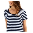 thumbnail image 2 of Style & Co Petite Striped Cotton T-Shirt Industrial Line PS, 2 of 3