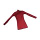 thumbnail image 2 of Vestido ajustado a medida, estilo retro, con accesorios, estilo casual, acanalado, talla 1/6 rojo, 2 of 9