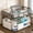 a, variant on 1pc Multi-Layer Clear Home Medical Storage Box, Large Capacity Portable First Aid Organizer with Compartmentalized Layers, Transparent Gray Two-Tier Medicine Box for 1-2 People