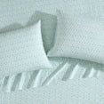 thumbnail image 4 of - Twin XL Sheet Set, Crisp & Cool Cotton Percale Bedding with Deep Pockets, Lightweight for Year Round Comfort, Bed Sheets with Matching Pillowcase (Evie Blue), 4 of 7