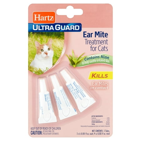 Hartz Ultra Guard Ear Mite Treatment for Cats, 0.101 fl oz, 3
