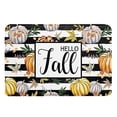thumbnail image 1 of Giyblacko Carpet Door Mats Entry Way Door Mat Indoor Thanksgiving Welcome Happy Ha Rvest Happy Fall Pumpkin Print Color Block Non Slip Funny Rugs, 1 of 1