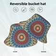 thumbnail image 6 of Balery Round Mandala Sun Hats for Men Women Bucket Hat UPF 50+ Buckey Hat Boonie Hat Foldable UV Protection Hiking Beach Fishing Summer, 6 of 9