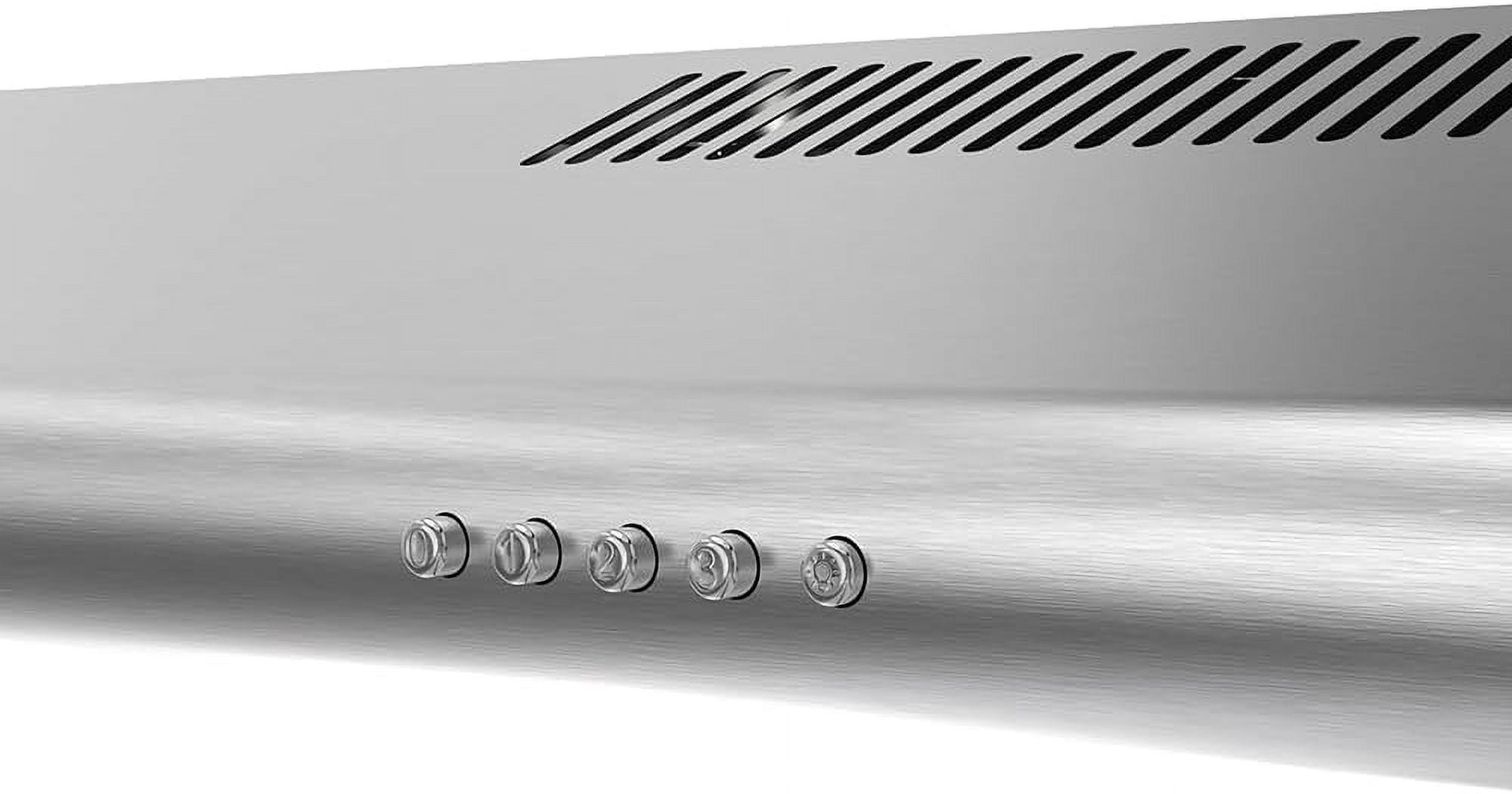 Streamline 30 in. Lammari Ducted Undermount Range Hood in Brushed Stainless Steel with Mesh Filters, Push Button Control, LED Light