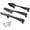 Black, variant on 3pcs Creative Cutlery Cabinet Pulls 3" Hole Center Kitchen Knife Spoon Fork Drawer Handles