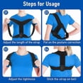 thumbnail image 5 of Correcteur de Posture Dos, Ceinture Dorsale Réglable pour Homme Femme, Correcteur de Dos pour Correction de Bossu, 5 of 5