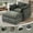 Green, variant on Chenille Oversized Comfy Chairs, Gexpusm 40" Wide Accent Chairs for Living Room & Bedroom,Modern Upholstered Reading sofa with Ottoman, Comfy Living Room Chair, Single Sofa Chair,Khaki