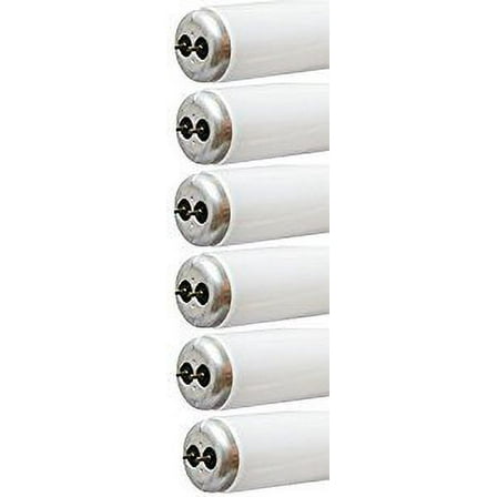 (case of 6) GE 97319 Linear Fluorescent, Office and Work Spaces, 15 watt T8, 3500K Bright White, 18 inch tube