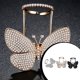 thumbnail image 2 of Anillo de insecto que se puede abrir para mujer, anillos abiertos de diamantes de imitación de cobre ajustables para fiesta, joyería de cristal Ropa, zapatos y accesorios Miscelánea Negro Guardurnaity AP015093-03B, 2 of 6
