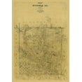 thumbnail image 2 of Brown 14x18 White Modern Wood Framed Museum Art Print Titled - Runnels County Texas - Brown 1867, 2 of 4