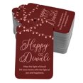 thumbnail image 1 of Inkdotpot 100 Pack Happy Diwali Favor Paper Tags Craft Real Rose Gold Foil Hang Tag, 1 of 6