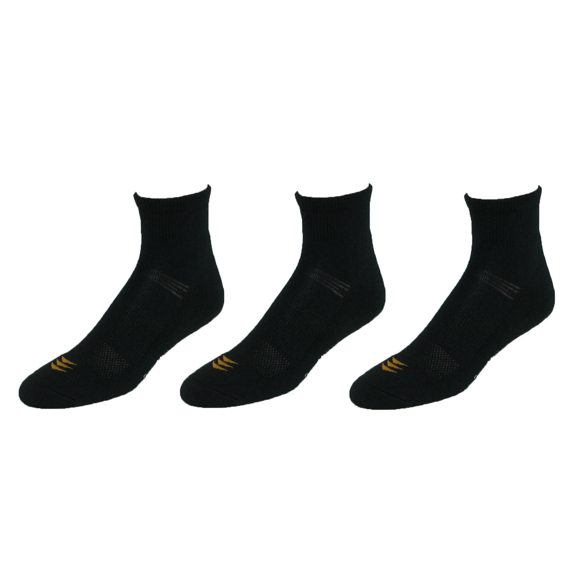 Gold Toe Powersox Men's CoolMax Cushioned Quarter Socks (3 Pair Pack