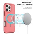 thumbnail image 3 of Strong Magnetic Case for iPhone 16 Pro Max [Compatibilty with MagSafe] Protective Shockproof Heavy Duty Anti-Fall Dropproof Protective Durable Cover Phone Case for iPhone 16 Pro Max,Darkpink, 3 of 6
