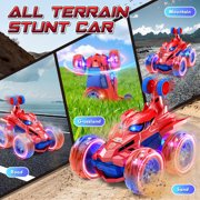 RC Cars Remote Control Car Toys for Boys 3 4 5 6 7 8 9 10 Year Old Girl Boys, 2.4Ghz Fast Stunt with Cool Light for Kids Birthday Chritmas