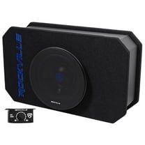 Rockville RMW8A 8" 800 Watt Ported Powered Truck Subwoofer In Slim Enclosure