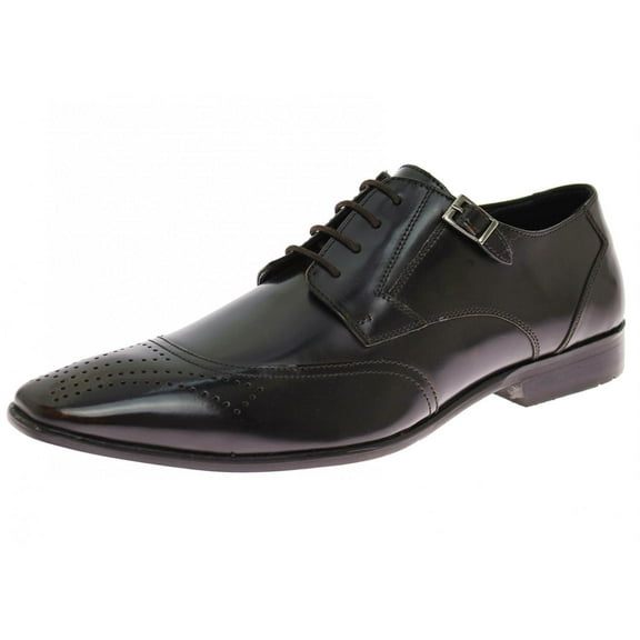 Natazzi Handmade Mens Leather Shoe Pisa Lace-Up Captoe Oxford Ox-Brown