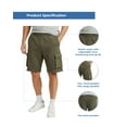 thumbnail image 7 of (2 pack) Turtle Bay New York Men’s Fleece Cargo Shorts, 6-Pocket Sweat Shorts with Drawstring Waist, 7 of 7