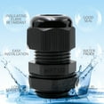 thumbnail image 3 of MAKERELE Cable Gland Waterproof Kit IP68,NPT Wire Gland Cable Fixation and Connector - Nylon PA66 Plastic,NPT Cable Gland 1/4", 3/8", 1/2", 3/4"(33PCS Black), 3 of 7