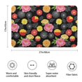 thumbnail image 3 of Pioneer Flower Floral Print Pattern Bathroom Rugs Mat, Non Slip Microfiber Bathroom Rug with Rubber Backing, Soft Mats for Bathroom Floor Tub Shower, 17"x27", 3 of 5