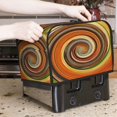 2 Slice Toaster Cover with Pockets, Colorful Swirl Toaster Oven Covers