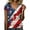 C-Multicolour162, variant on DHFJKG V Neck T Shirt Women Short Sleeve Independence Day US National Flag Tees 250 Years Anniversary USA Shirts
