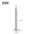 thumbnail image 2 of Uxcell #12x2-1/2" Silver Screws - 50Pack - 304 Stainless Steel Pan Head Phillips Screw, 2 of 7