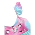 thumbnail image 4 of JBEELATE Toddler Kids Girl Unicorn Swimsuit Two Piece Bikini Tankini Sets Ruffled Bathing Suit Beach Swimwear, 4 of 5