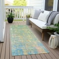 thumbnail image 3 of Dalyn Rugs Machine Washable Indoor/Outdoor Chantille Teal 2'3" x 7'6" Runner Rug, 3 of 7