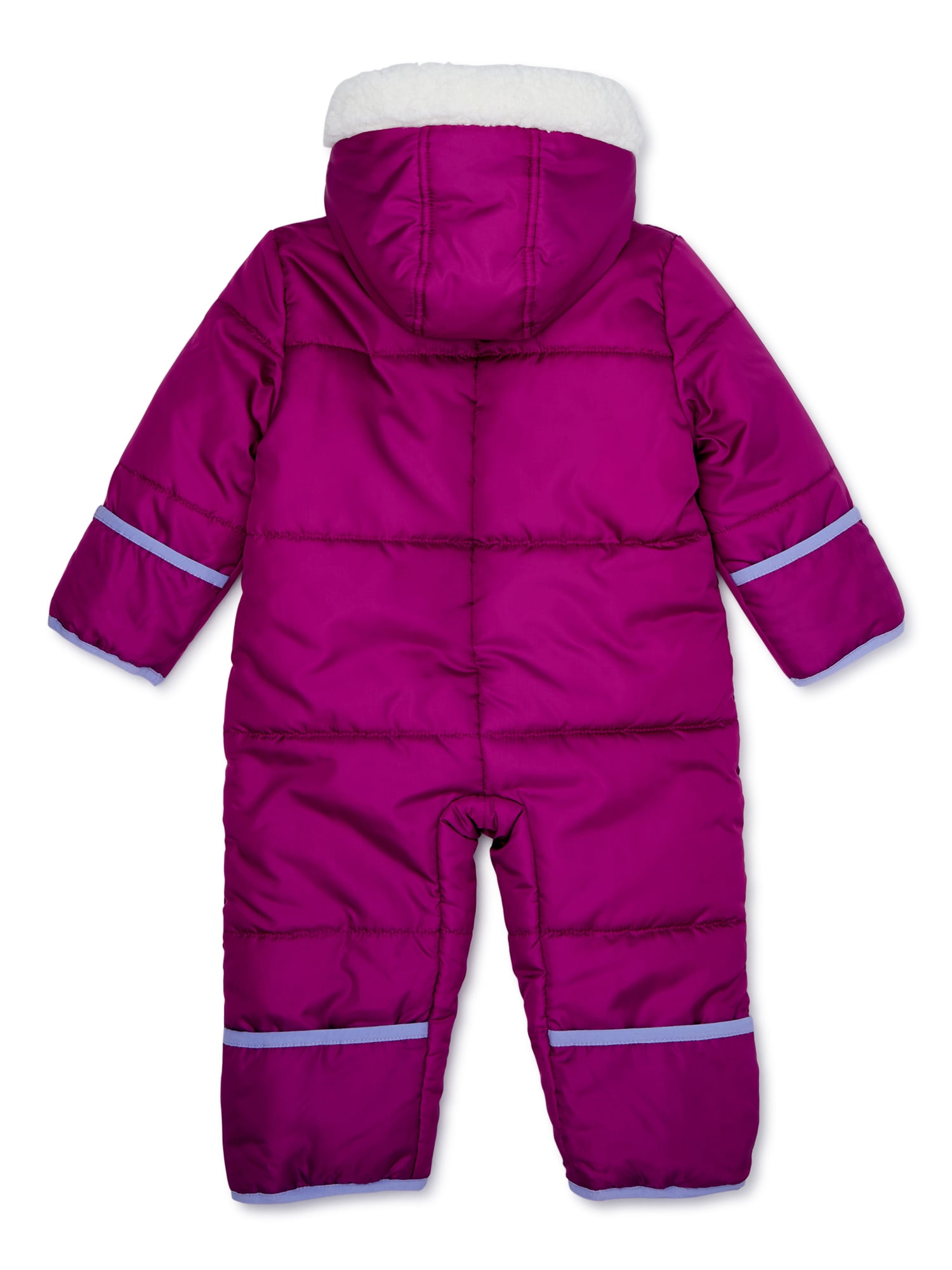 Newborn /& Infant Pink Platinum Baby Girls One-Piece Puffer Winter Snowsuit with Hood