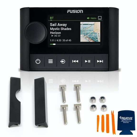 Fusion MS-ERX400 Apollo Wired Display Remote with MS-SRX400FMK Front Flush Kit for APOLLO MS-SRX400/MS-ERX400